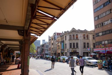 Taipei, Tayvan - 07 Aralık 2023: Taipei 'de Dihua Caddesi
