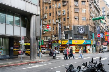 Taipei, Tayvan - 28 Aralık 2023: Ximen ilçesindeki Taipei şehri