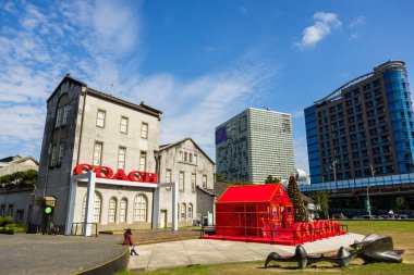 Taipei, Tayvan - 26 Ekim 2023: Huashan 1914 Taipei Yaratıcı Parkı