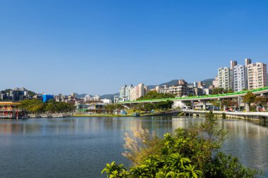 Taipei, Tayvan - 11 Ocak 2024: Taipei 'deki Dahu Parkı