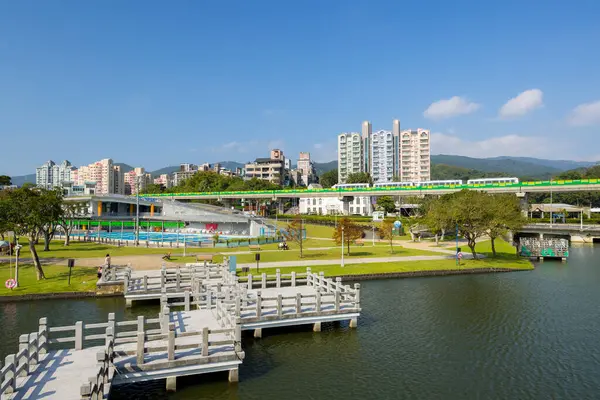 Tajpej Tajwan Stycznia 2024 Park Dahu Mieście Tajpej — Zdjęcie stockowe