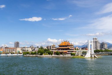 Taoyuan, Tayvan - 07 Ağustos 2023: Tayvan 'daki Longtan Nantian Tapınağı