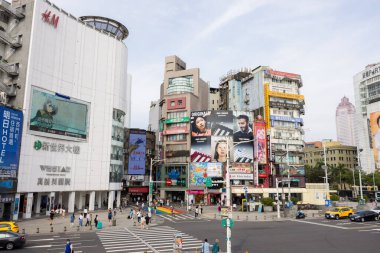 Taipei, Tayvan - 17 Ekim 2023: Ximen ilçesindeki Taipei şehri