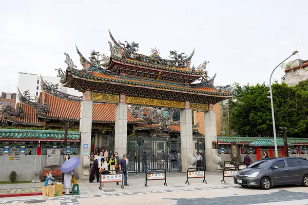 Taipei Taiwan Oktober 2023 Longshan Tempelet Taipei – stockfoto