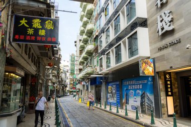 Macau - 30 Haziran 2023: Macau Caddesi