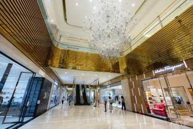 Taipei, Tayvan - 31 Ağustos 2023: Xinyi ilçesindeki alışveriş merkezi