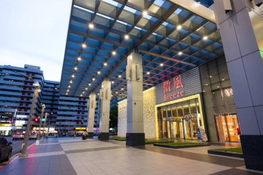 Taipei, Tayvan - 31 Ağustos 2023: Xinyi ilçesindeki Taipei şehri