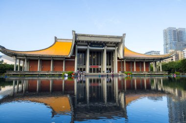 Taipei, Tayvan - 18 Ocak 2024: Taipei şehrindeki Sun Yat Sen Anıt Salonu