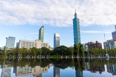 Taipei, Tayvan - 18 Ocak 2024: Taipei şehir simgesi