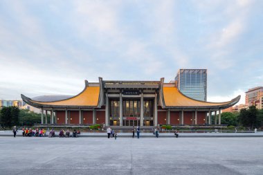 Taipei, Tayvan - 18 Ocak 2024: Taipei şehrindeki Sun Yat Sen Anıt Salonu
