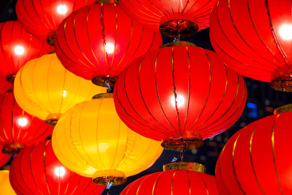 Lantern hanging at outdoor in the street