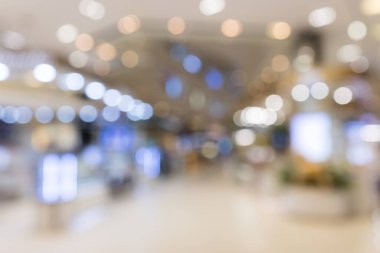 Alışveriş merkezinin bulanık görüntüsü