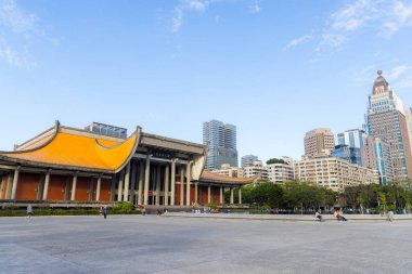 Taipei, Tayvan - 18 Ocak 2024: Taipei şehrindeki Sun Yat Sen Anıt Salonu