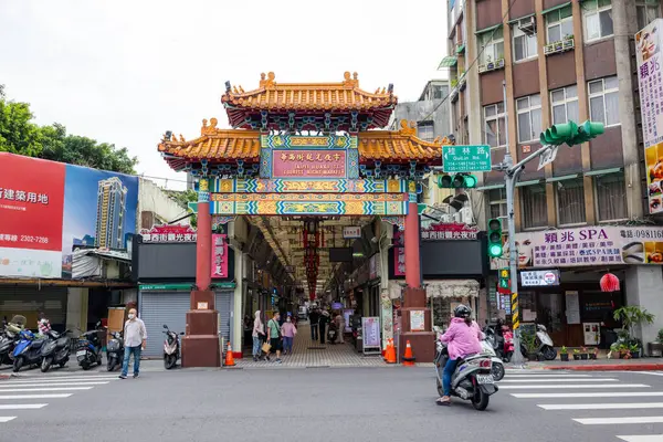 Taipei Tayvan Ekim 2023 Taipei Huaxi Caddesi Turizm Gecesi Marketi — Stok fotoğraf