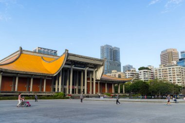 Taipei, Tayvan - 18 Ocak 2024: Taipei şehrindeki Sun Yat Sen Anıt Salonu