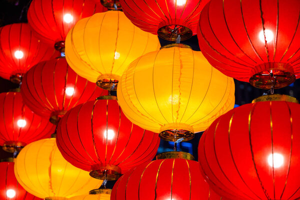 Lantern hanging at outdoor in the street