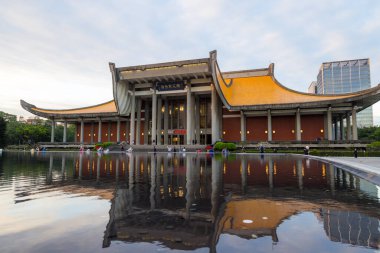 Taipei, Tayvan - 18 Ocak 2024: Taipei şehrindeki Sun Yat Sen Anıt Salonu