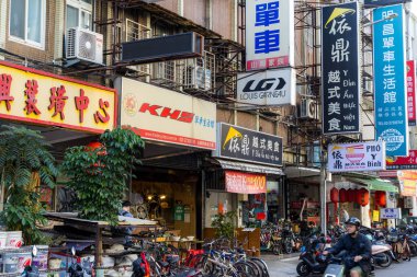 Taipei, Tayvan - 18 Ocak 2024: Taipei şehir sokak pazarı