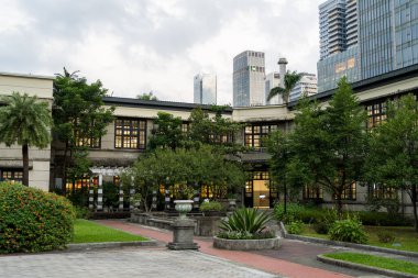 Taipei, Tayvan - 26 Ekim 2023: Songshan Kültür ve Yaratıcı Park