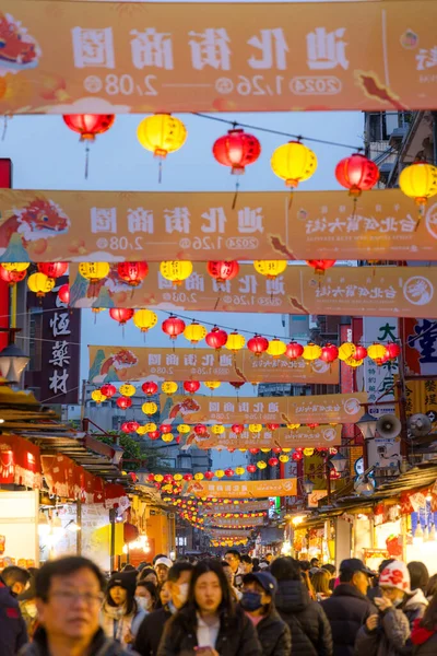 Тайбэй Тайвань Января 2024 Года Традиционный Рынок Дихуа Тайбэй — стоковое фото