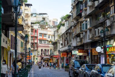 Macau - 28 Haziran 2023: Macau Caddesi