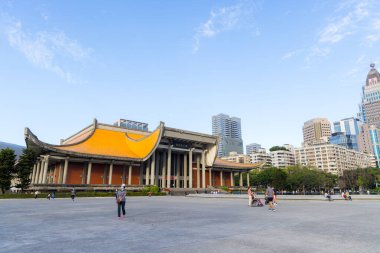Taipei, Tayvan - 18 Ocak 2024: Taipei şehrindeki Sun Yat Sen Anıt Salonu