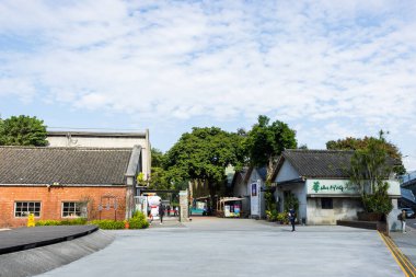 Taipei, Tayvan - 02 Ocak 2024: Huashan 1914 Taipei şehrindeki Yaratıcı Park