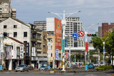 Taipei, Tayvan - 02 Ocak 2024: Taipei şehir merkezi