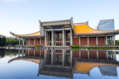 Taipei, Tayvan - 18 Ocak 2024: Taipei şehrindeki Sun Yat Sen Anıt Salonu
