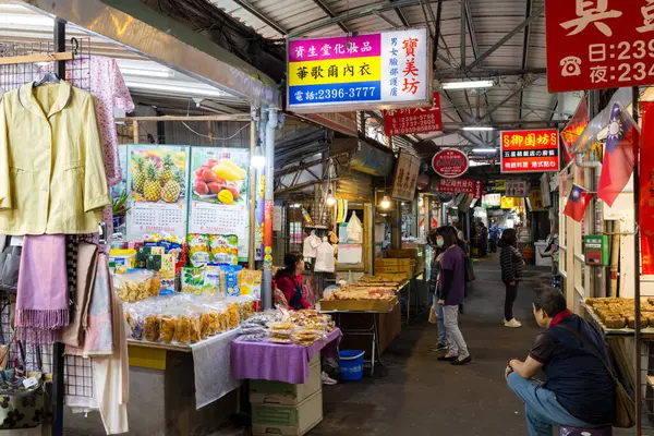 stock image Taipei, Taiwan - 05 February 2024: Donmen market in Taipei city of Taiwan