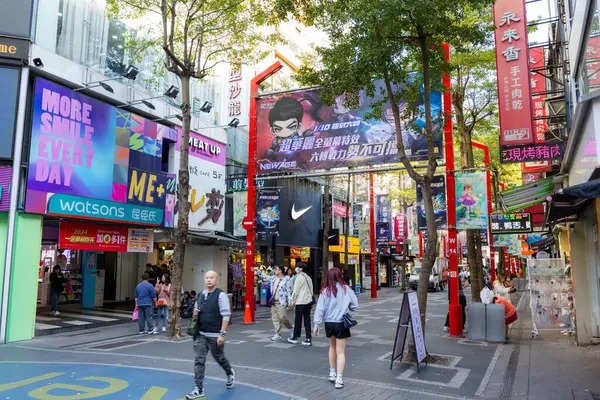 stock image Taipei, Taiwan - 02 January 2024: Taipei city in ximending