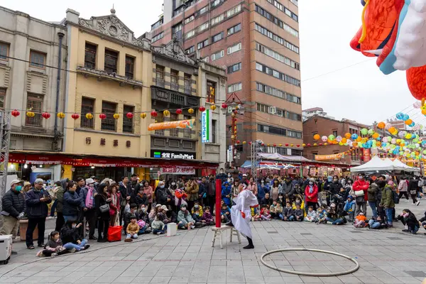 Taipeh Taiwan Januar 2024 Traditioneller Lunar New Year Street Market — Stockfoto