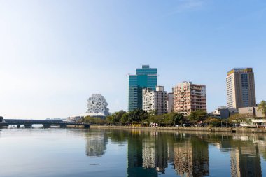 Kaohsiung, Tayvan - 01 Şubat 2024: Kaohsiung şehri Tayvan