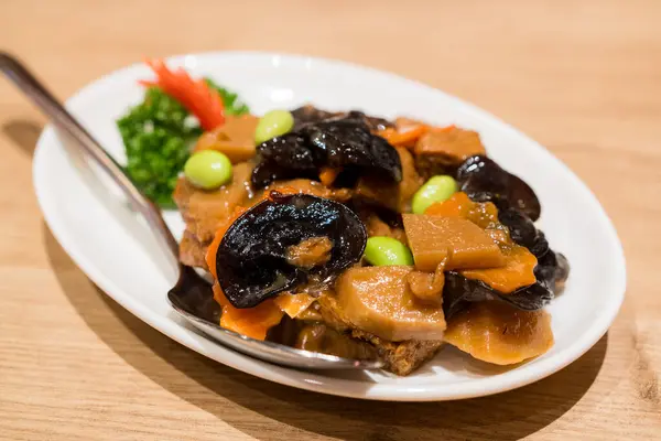 Appetizer Roasted Gluten Dish Shanghai Cuisine — Stock Photo, Image