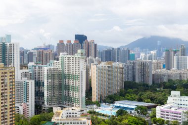 Hong Kong - 19 Haziran 2023: Wong Tai Sin bölgesindeki Hong Kong şehri