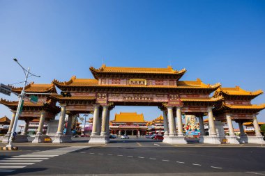 Tainan, Taiwan - 22 February 2023: Luermen Tianhou Gong Mazu Temple in Tainan of Taiwan