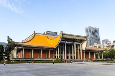 Taipei, Tayvan - 18 Ocak 2024: Taipei şehrindeki Sun Yat Sen Anıt Salonu