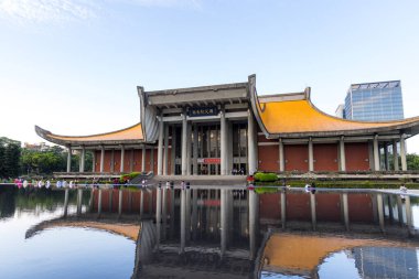 Taipei, Tayvan - 18 Ocak 2024: Taipei şehrindeki Sun Yat Sen Anıt Salonu