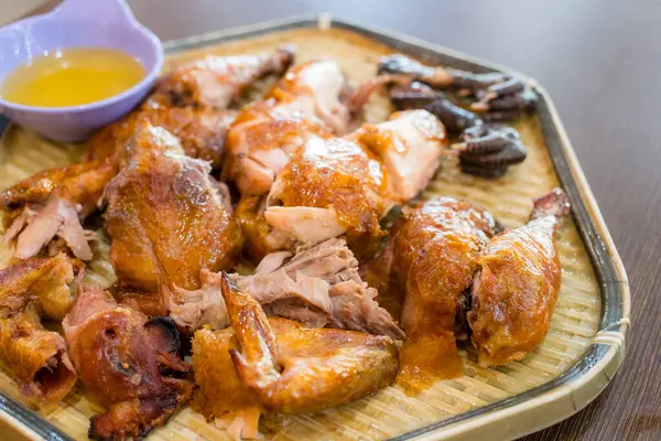Geleneksel Tayvan Mutfağı Kızarmış Doğranmış Tavuk — Stok fotoğraf