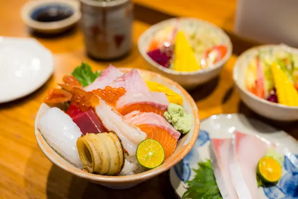 Japanese Sashimi Rice Don Restaurant — Stock Photo, Image