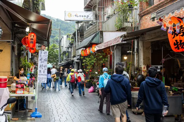Taiwan Mars 2024 Shihfen Old Street Taipei Stad — Stockfoto