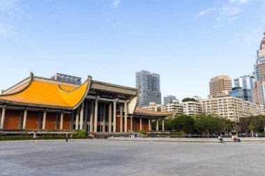Taipei, Tayvan - 18 Ocak 2024: Taipei şehrindeki Sun Yat Sen Anıt Salonu
