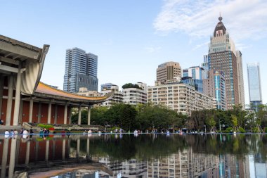 Taipei, Tayvan - 18 Ocak 2024: Taipei şehrindeki Sun Yat Sen Anıt Salonu