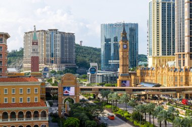 Macau - 30 Haziran 2023: Taipa 'da Macau şehri silueti 