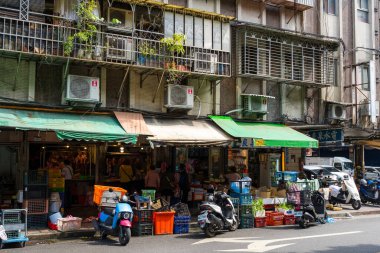 Taipei, Tayvan - 23 Mart 2024: Taipei şehir sokağı 