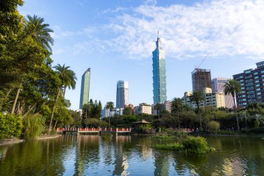 Taipei, Tayvan - 18 Ocak 2024: Taipei şehir simgesi