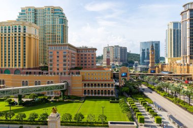 Macau - 30 Haziran 2023: Taipa 'da Macau şehri silueti 