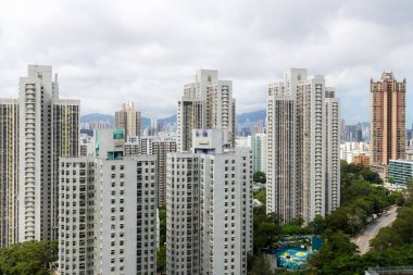 Hong Kong - 19 Haziran 2023: Wong Tai Sin bölgesindeki Hong Kong şehri
