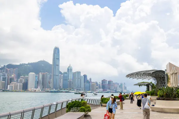 stock image Hong Kong - 20 June 2023: Hong Kong water promenade 