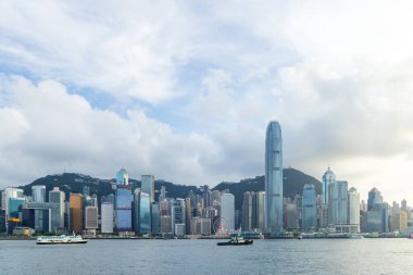 Hong Kong - 21 Haziran 2023: Hong Kong şehir silueti